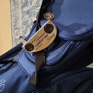 Scotty Cameron Del Mar California Left Handed putter 2 headcovers and weight key